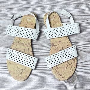 GAP Womens Ankle Strap White Sandals Sz 7